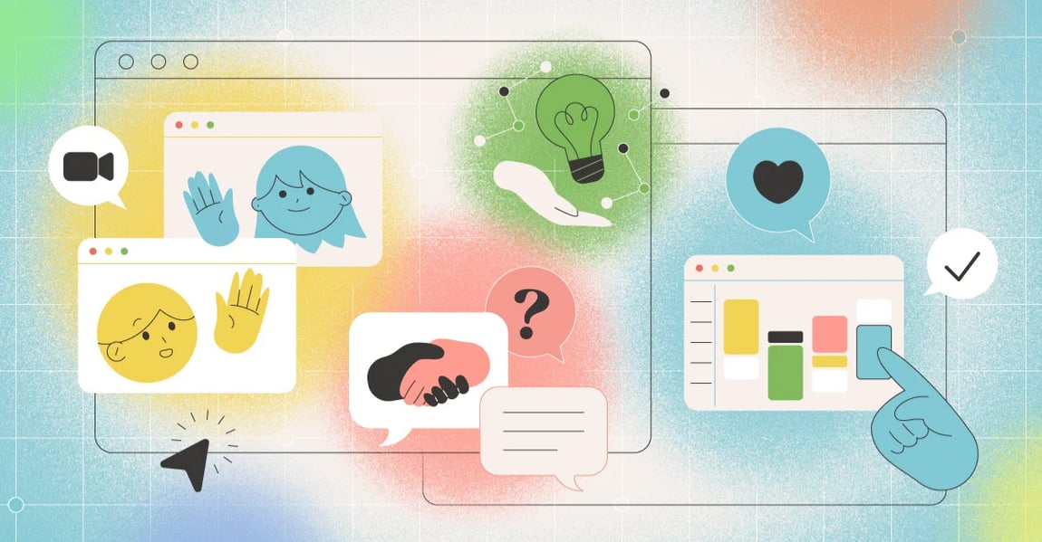 Moduri creative de a-i conecta pe colegii care lucrează remote și hibrid